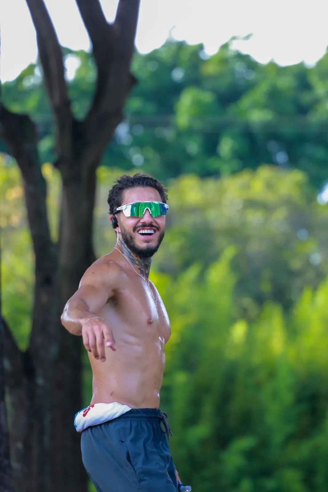 Atleta com óculos USE KORRIDA em Brasília